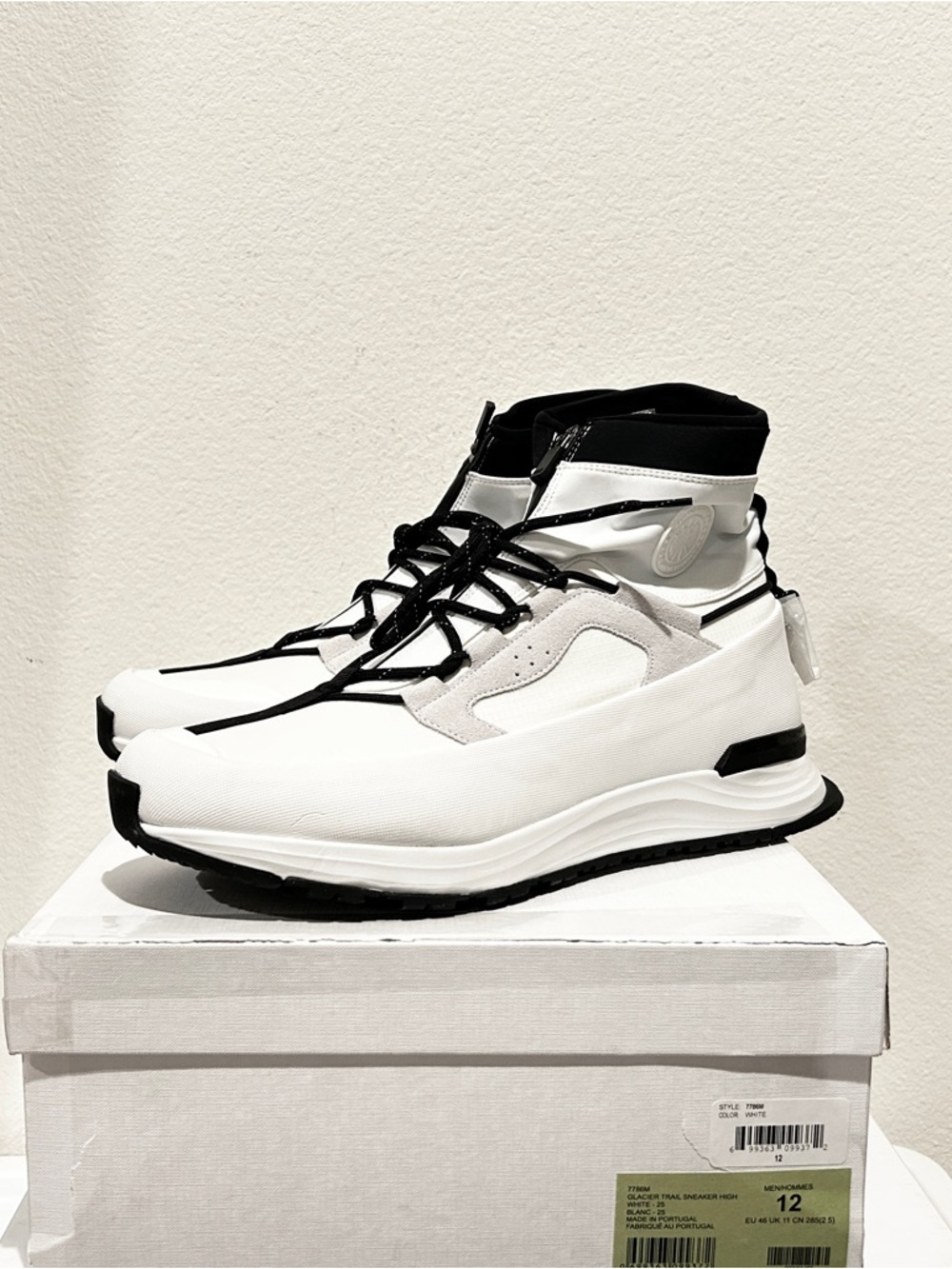 NIB Canada Goose Men's Glacier Trail Sneaker High, Size 12, Retail $550